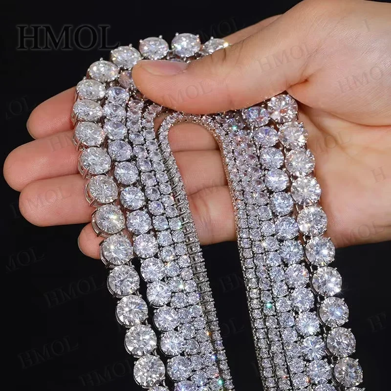 Moissanite&CZ Bracelet Necklace Full Size Sale 3-6.5mm Sterling 925 Silver Gold For Women Man's Tennis Chain Hippop Party Charms
Moissanite&CZ Bracelet Necklace Full Size Sale 3-6.5mm Sterling 925 Silver Gold For Women Man's Tennis Chain Hippop Party Charms