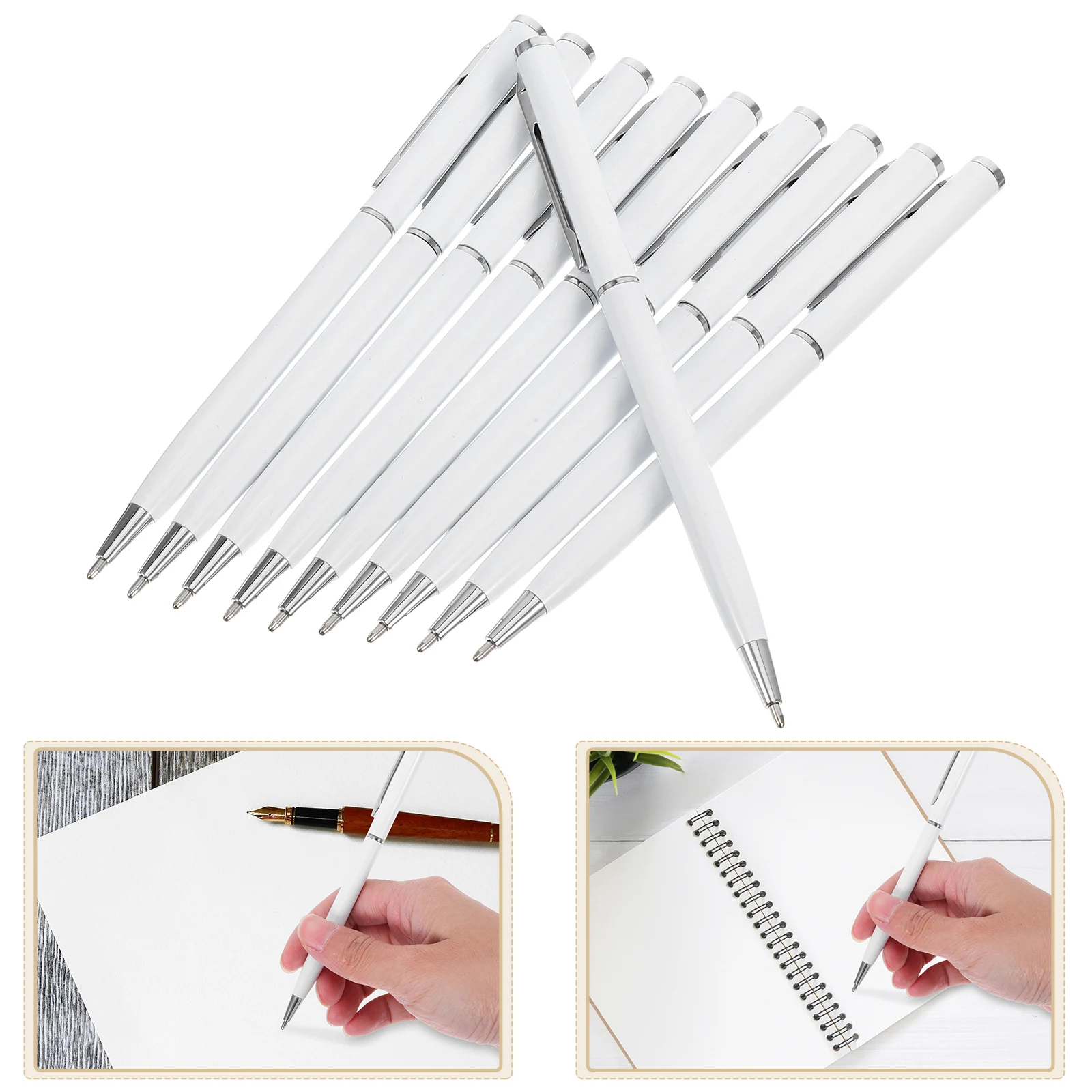 10pcs Metal Ballpoint Writing Ballpoint Pen Portable Pens for Teacher Student Notebook Office Business Stainless Writing
10pcs Metal Ballpoint Writing Ballpoint Pen Portable Pens for Teacher Student Notebook Office Business Stainless Writing