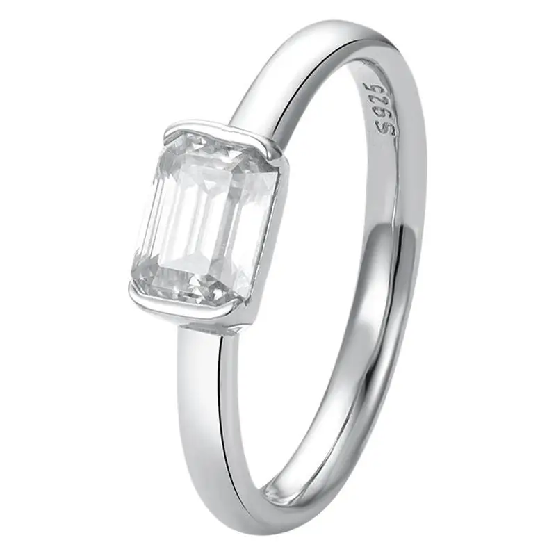 1 Carat Emerald Cutting Engagement Ring for Women, 925 Sterling Silver Plated White Gold, Solitaire Wedding Ring, Size 5-10
1 Carat Emerald Cutting Engagement Ring for Women, 925 Sterling Silver Plated White Gold, Solitaire Wedding Ring, Size 5-10