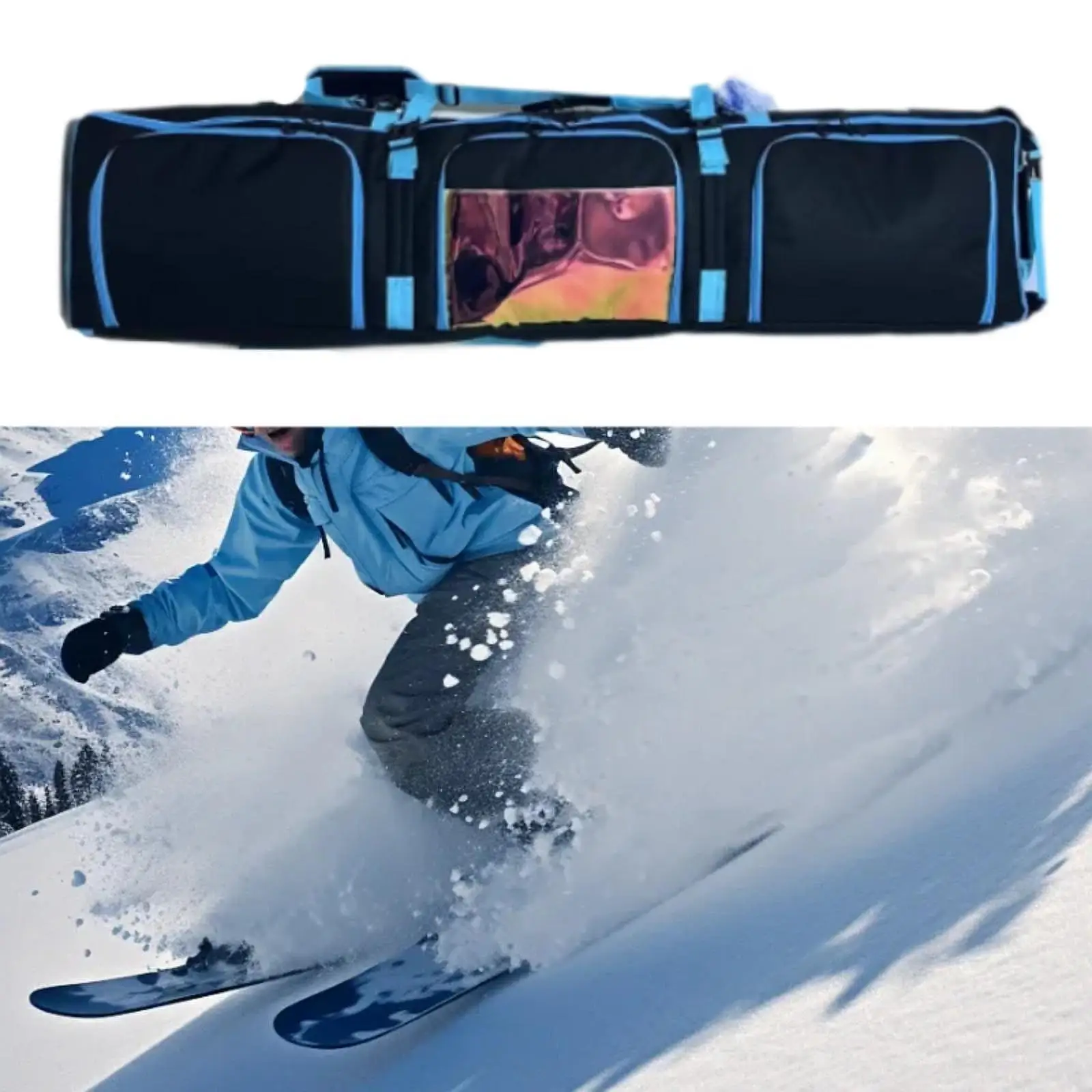 Ski bag Snowboard bag Snowboard storage Padded men's and women's snowboard bag
Ski bag Snowboard bag Snowboard storage Padded men's and women's snowboard bag