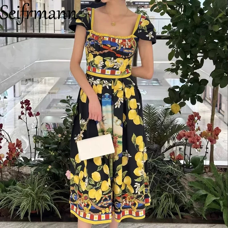 Seifrmann 2026 Spring Women's New Fashionable wrinkle Suspenders Cotton Printed Waist cinching Dress
Seifrmann 2026 Spring Women's New Fashionable wrinkle Suspenders Cotton Printed Waist cinching Dress