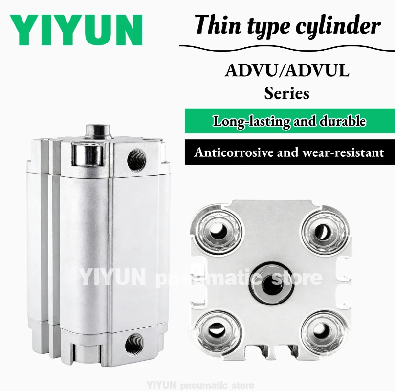 1PC Thin cylinder ADVUL ADVU50 ADVU63-5-P-A -10-15-20-25-30-35-40-45-50-55-60-70-75-80-90-100-P-A ADVU Series YIYUN
1PC Thin cylinder ADVUL ADVU50 ADVU63-5-P-A -10-15-20-25-30-35-40-45-50-55-60-70-75-80-90-100-P-A ADVU Series YIYUN