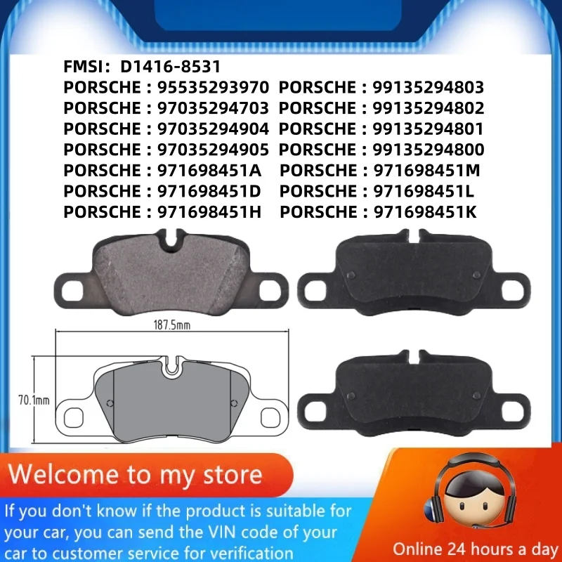 Для Porsche Panamera (970 971) задние тормозные колодки/автозапчасти-22033
Для Porsche Panamera (970 971) задние тормозные колодки/автозапчасти-22033