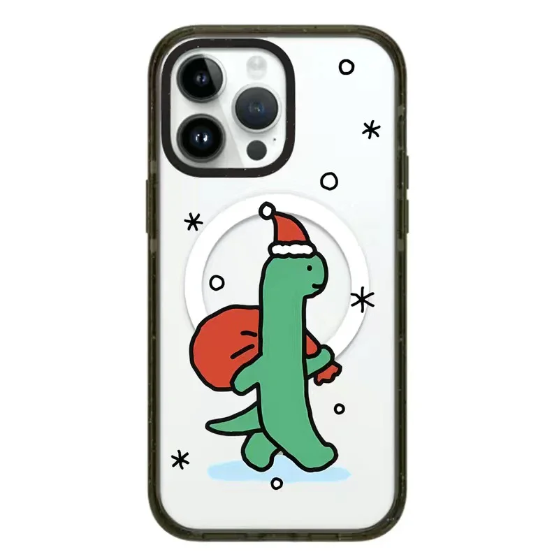 MagSafe Acrylic Christmas Cartoon Dinosaur Phone Case Cover for IPhone 11 12 13 14 15 Pro Max Case for IPhone 15 Pro Max
MagSafe Acrylic Christmas Cartoon Dinosaur Phone Case Cover for IPhone 11 12 13 14 15 Pro Max Case for IPhone 15 Pro Max