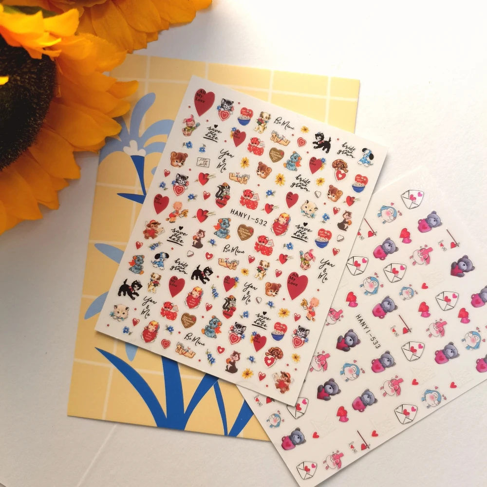 1 sheet Bear Doll Cartoon New 5D Relief Nail Art Stickers Nail Decals for Manicure fashion Design DIY Happy Accessories
1 sheet Bear Doll Cartoon New 5D Relief Nail Art Stickers Nail Decals for Manicure fashion Design DIY Happy Accessories