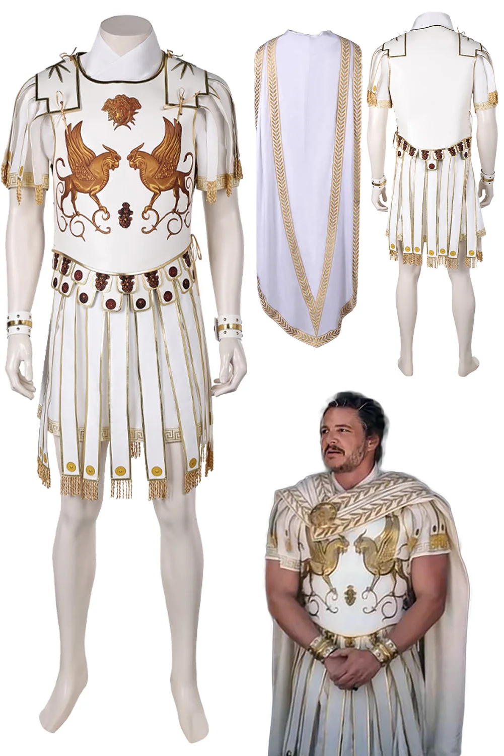Marcus Cosplay Acacius Costume Top Girdle Robe Movie Gladiator Roleplay Cloak Men Outfits Halloween Carnival Party Fantasia Suit
Marcus Cosplay Acacius Costume Top Girdle Robe Movie Gladiator Roleplay Cloak Men Outfits Halloween Carnival Party Fantasia Suit