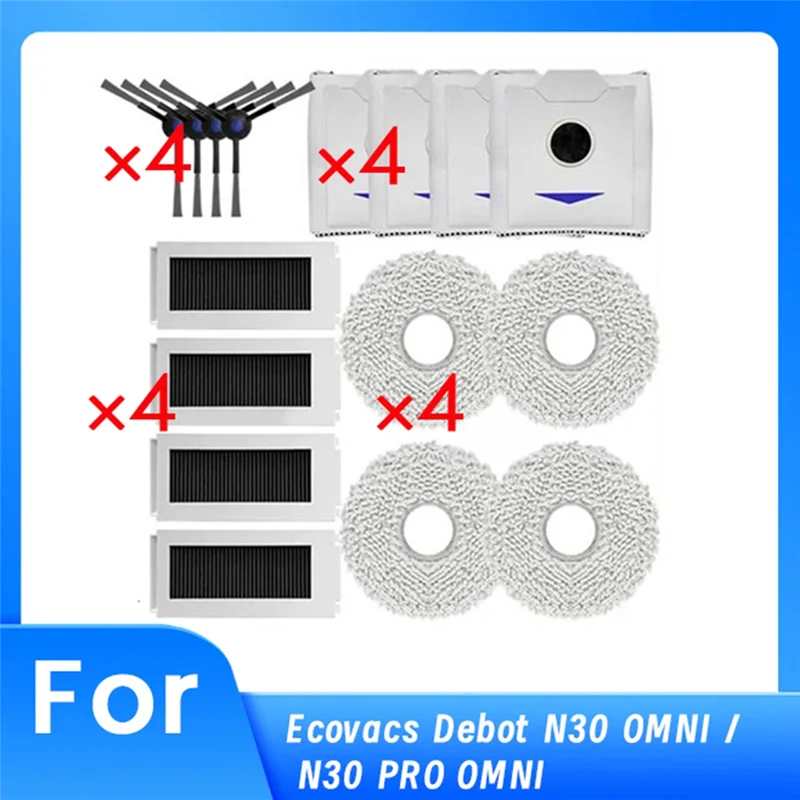AT05-16 Pcs For Ecovacs Debot N30 OMNI / N30 PRO OMNI Vacuum Cleaner Replacement Brush Dust Bag Cloth Cover Kit
AT05-16 Pcs For Ecovacs Debot N30 OMNI / N30 PRO OMNI Vacuum Cleaner Replacement Brush Dust Bag Cloth Cover Kit