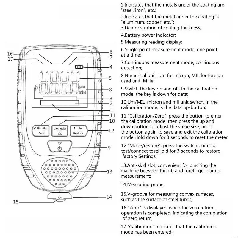 R53D Coating Thickness Gauge,Best Digital Meter for Automotive Paint Thickness Measurement 0~1500um Fe & NFe
R53D Coating Thickness Gauge,Best Digital Meter for Automotive Paint Thickness Measurement 0~1500um Fe & NFe