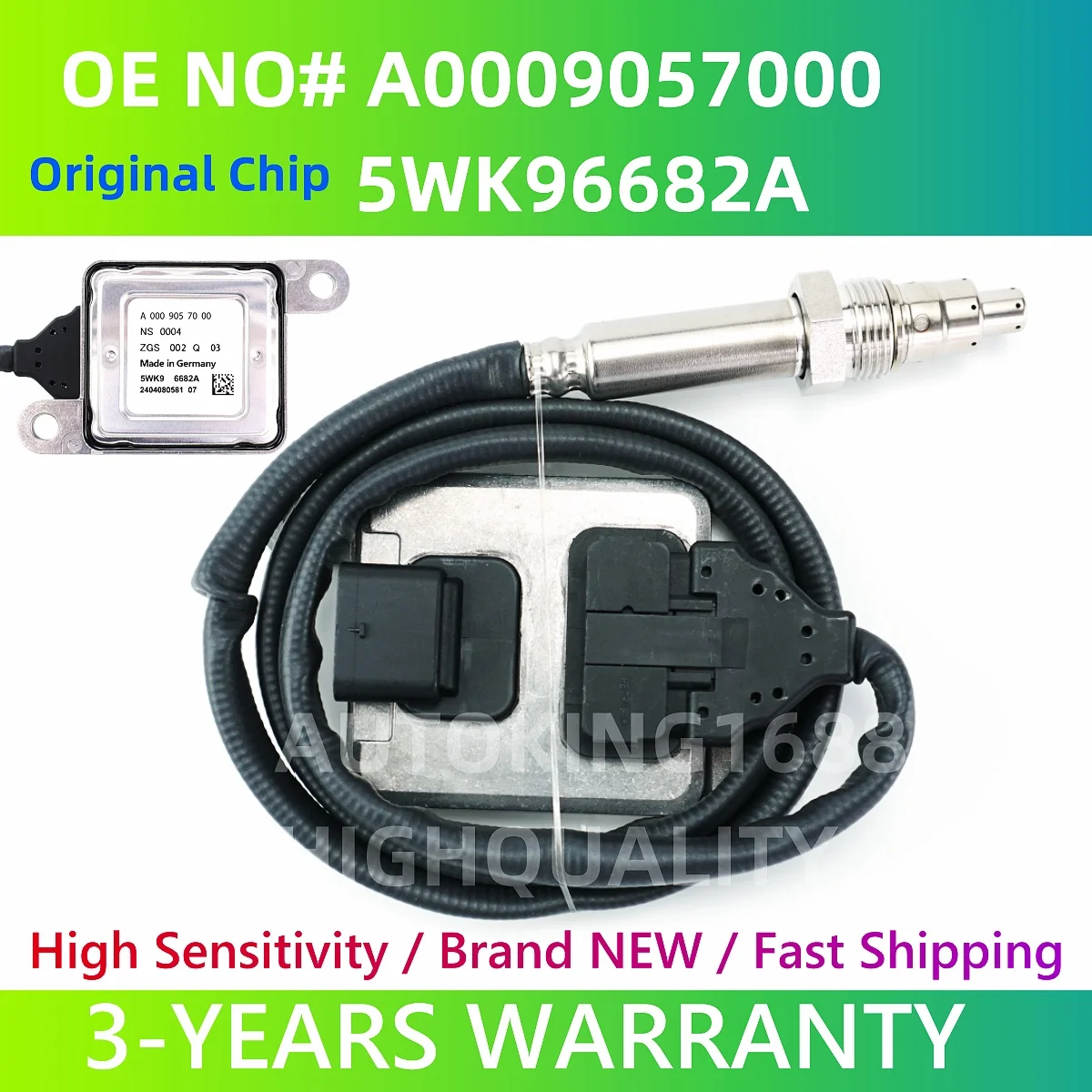 5WK96682A 5WK9 6682A A0009057000 Original New Nitrogen Oxygen NOx Sensor For Mercedes Benz W222 W447 R172 X253 X222 C253
5WK96682A 5WK9 6682A A0009057000 Original New Nitrogen Oxygen NOx Sensor For Mercedes Benz W222 W447 R172 X253 X222 C253