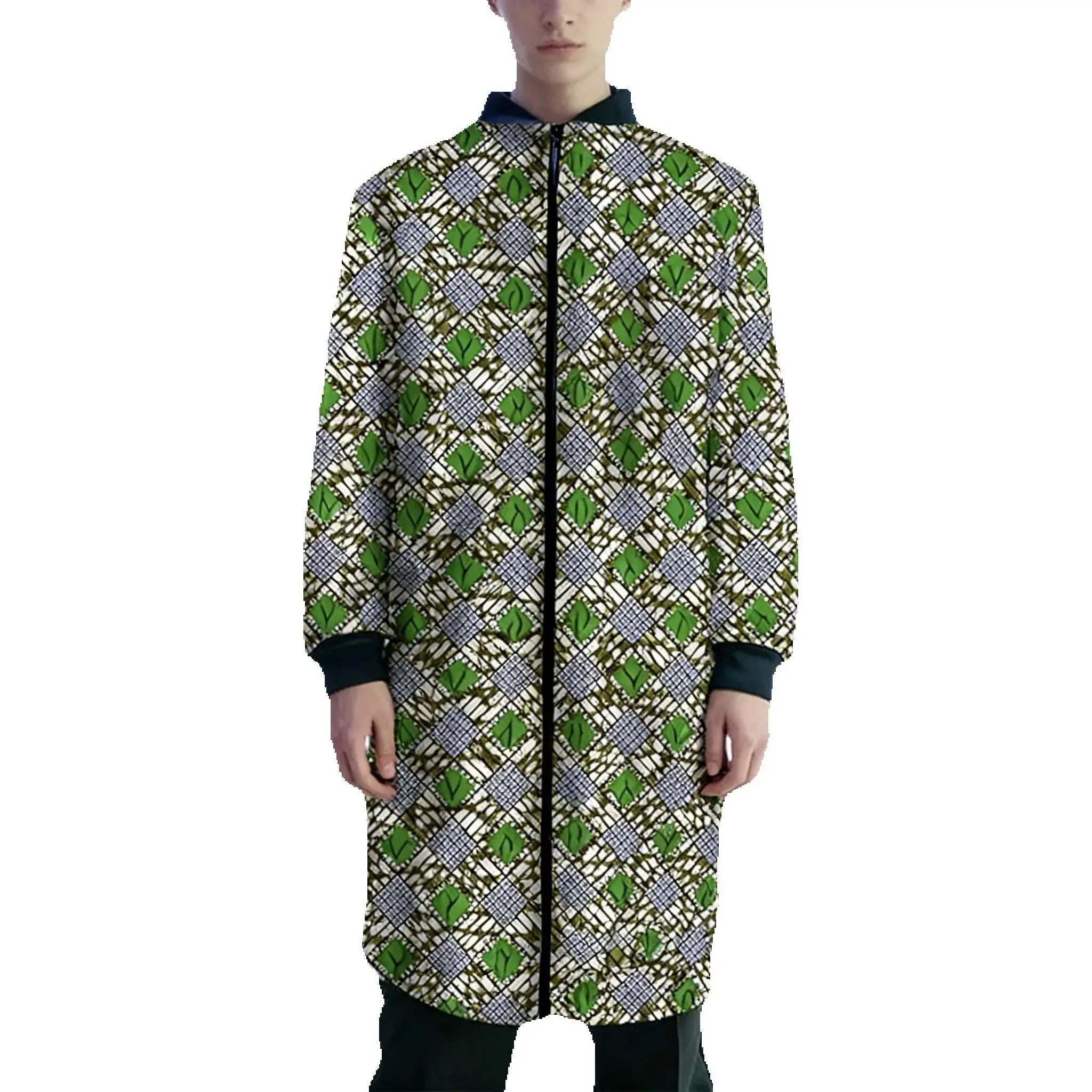 Мужское пальто на молнии в африканском стиле от кутюр с геометрическим принтом листьев, уличная мода, уникальный дизайн манжет с резьбой, длинная куртка, модный показ
Мужское пальто на молнии в африканском стиле от кутюр с геометрическим принтом листьев, уличная мода, уникальный дизайн манжет с резьбой, длинная куртка, модный показ