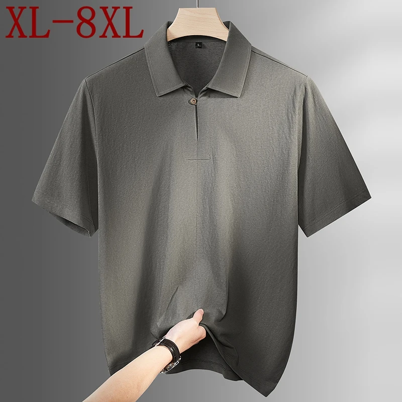 8XL 7XL 6XL 2026 New Summer Top Grade Cotton Breathable Polo Shirt Man Streetwear Casual Loose Mens Shirts Lapel T-shirts Homme
8XL 7XL 6XL 2026 New Summer Top Grade Cotton Breathable Polo Shirt Man Streetwear Casual Loose Mens Shirts Lapel T-shirts Homme