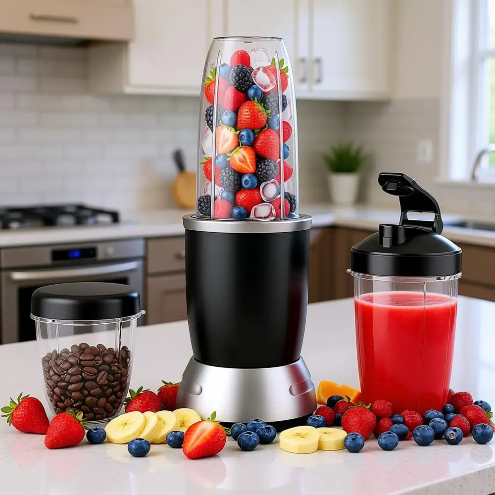 Personal Blender with 37, 32, 23oz Portable Cups for Smoothies and Shakes
Personal Blender with 37, 32, 23oz Portable Cups for Smoothies and Shakes