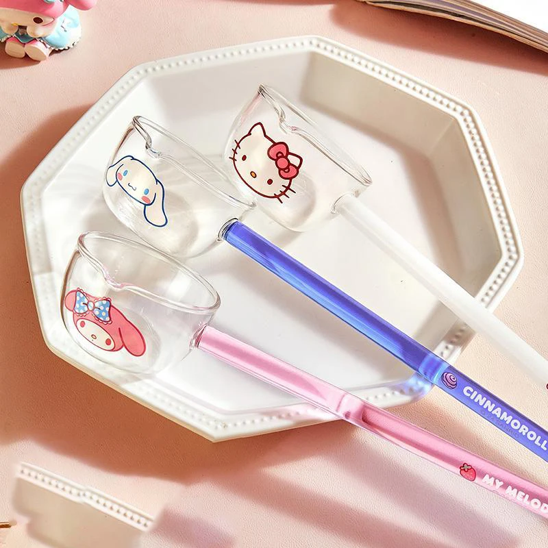 Hello Kitty Sanrio Kawaii Anime long handled glass spoon Cute Large household spoon for eating and drinking soup Toys for Gifts
Hello Kitty Sanrio Kawaii Anime long handled glass spoon Cute Large household spoon for eating and drinking soup Toys for Gifts