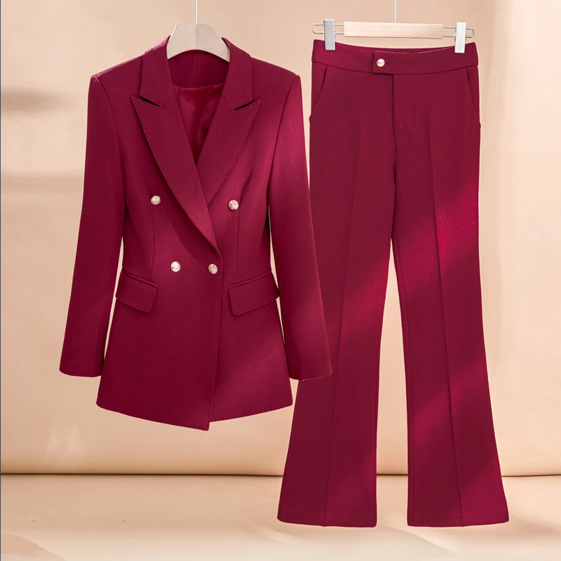 NAVIU Women Professional Suits New Temperament Fashion Long Sleeve Double Breasted Slim Blazer And Pants Office Ladies Work Wear
NAVIU Women Professional Suits New Temperament Fashion Long Sleeve Double Breasted Slim Blazer And Pants Office Ladies Work Wear