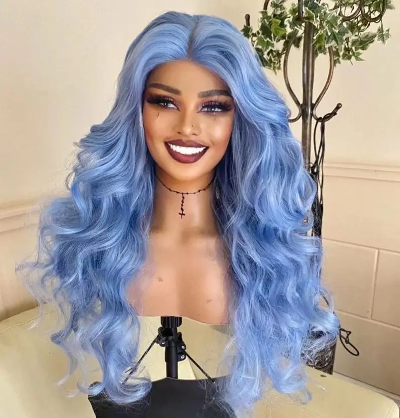 Синтетический парик светло-голубого цвета с эффектом Body Wave, с HD-кружевной застежкой 13x4, высококачественный, предварительно проработанный, для повседневного использования, по акционной цене.
Синтетический парик светло-голубого цвета с эффектом Body Wave, с HD-кружевной застежкой 13x4, высококачественный, предварительно проработанный, для повседневного использования, по акционной цене.