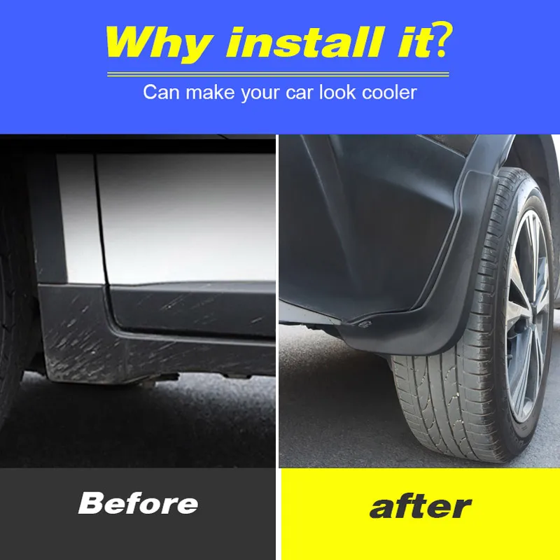 Vtear For Nissan Qashqai J11 Rubber Mudguard Fender Cover 4pcs/set Anti-Splash Anti-Scratch Durable Black Exterior Accessories
Vtear For Nissan Qashqai J11 Rubber Mudguard Fender Cover 4pcs/set Anti-Splash Anti-Scratch Durable Black Exterior Accessories