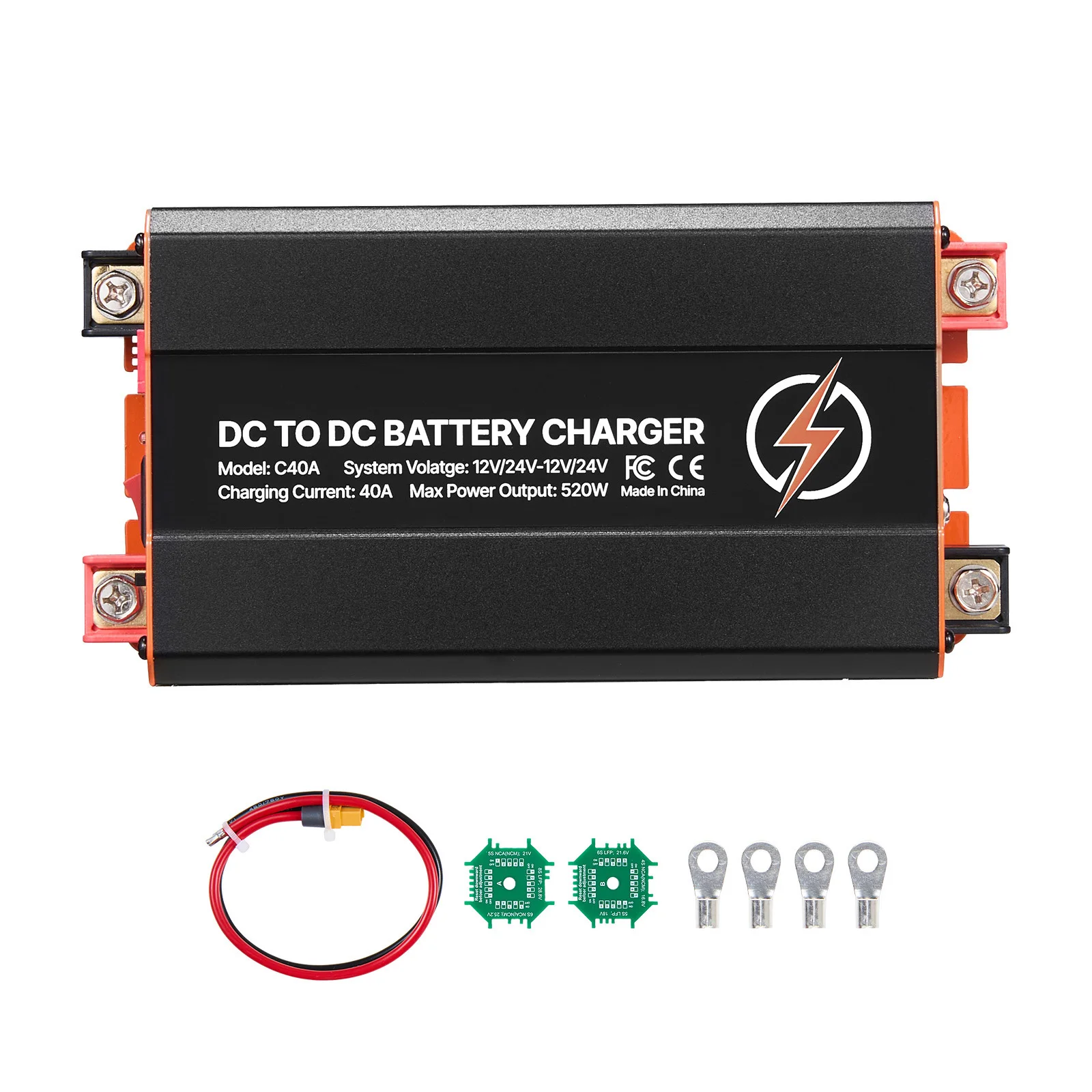 SucceBuy DC to DC Battery Charger 520W 40A Alternator Charger Fits LiFePO4 Lead-Acid AGM GEL Batteries 12V/24V-12V/24V for RV
SucceBuy DC to DC Battery Charger 520W 40A Alternator Charger Fits LiFePO4 Lead-Acid AGM GEL Batteries 12V/24V-12V/24V for RV