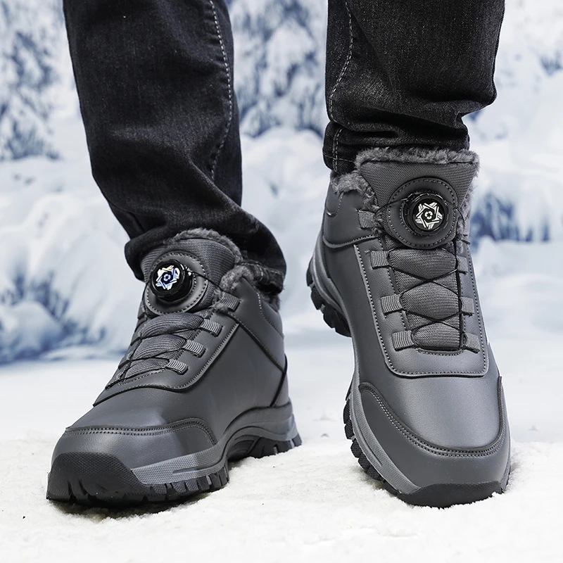 Men's Winter Snow Boots Super Warm Men Hiking Boots High Quality Waterproof Leather High Top Big Size Male Boots Outdoor Sneaker
Men's Winter Snow Boots Super Warm Men Hiking Boots High Quality Waterproof Leather High Top Big Size Male Boots Outdoor Sneaker