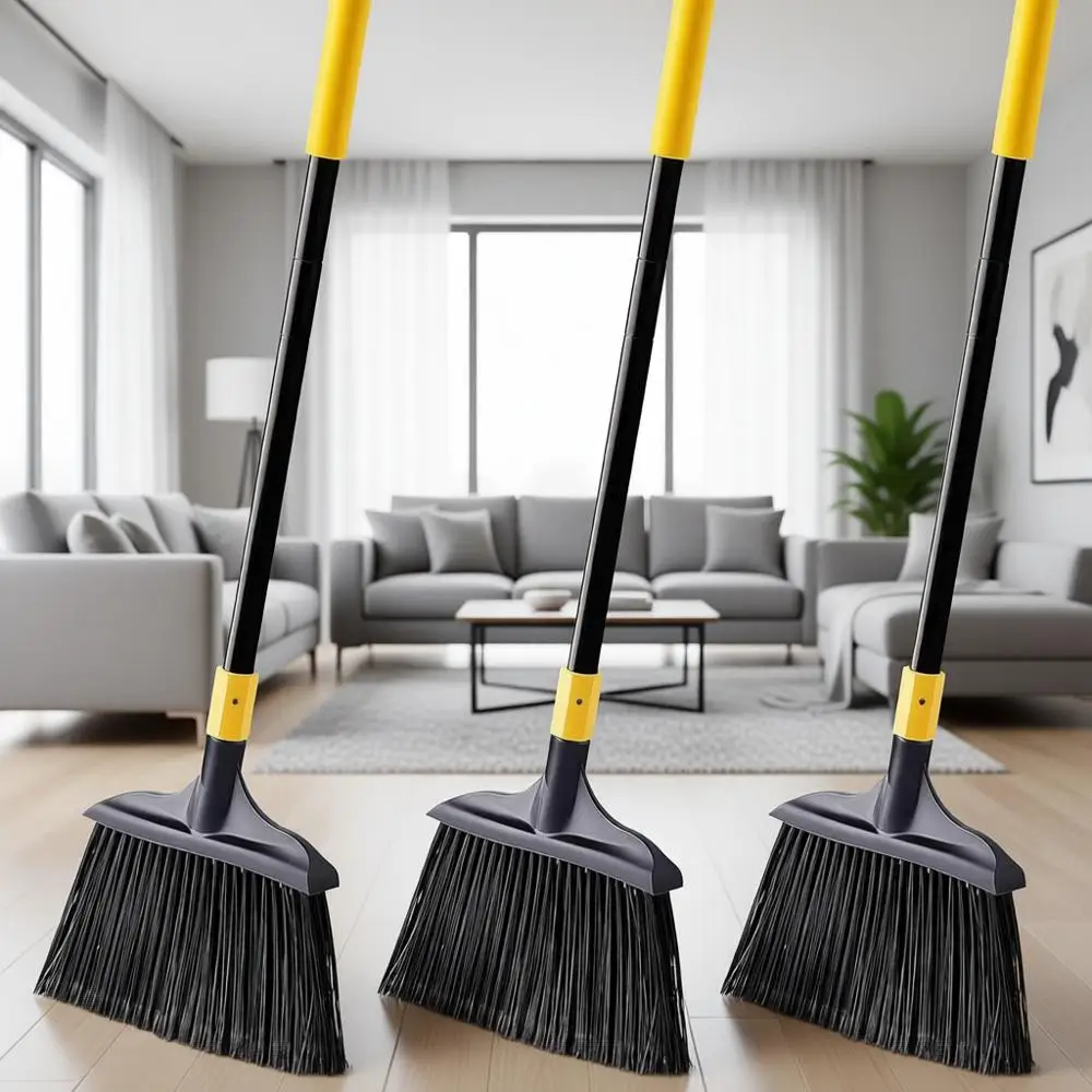 Outdoor Indoor Commercial 3 PCS Broom Set for Courtyard, Garage, Lobby, Mall, Kitchen, Office, Pet Hair Removal, 54Inch
Outdoor Indoor Commercial 3 PCS Broom Set for Courtyard, Garage, Lobby, Mall, Kitchen, Office, Pet Hair Removal, 54Inch