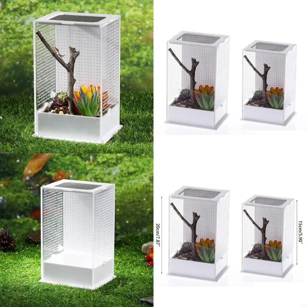 L74D Коробка для кормления насекомых Прозрачный пластиковый контейнер Террариум для скорпионов-богомолов
L74D Коробка для кормления насекомых Прозрачный пластиковый контейнер Террариум для скорпионов-богомолов