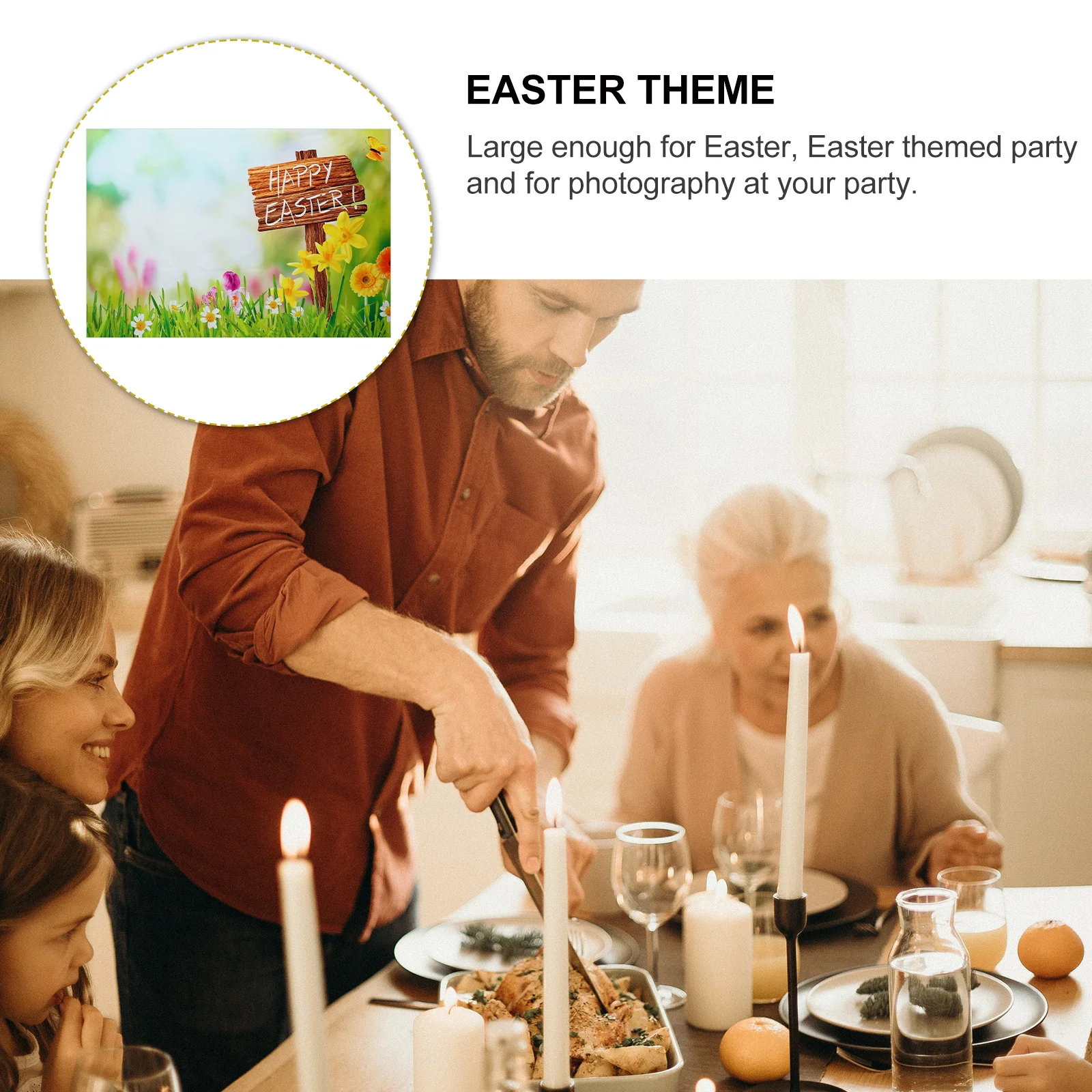 Scenic Easter Flower Grass Backdrop Cloth Vinyl Lightweight Waterproof for Photography Wall Decor Party Theme Event Use
Scenic Easter Flower Grass Backdrop Cloth Vinyl Lightweight Waterproof for Photography Wall Decor Party Theme Event Use