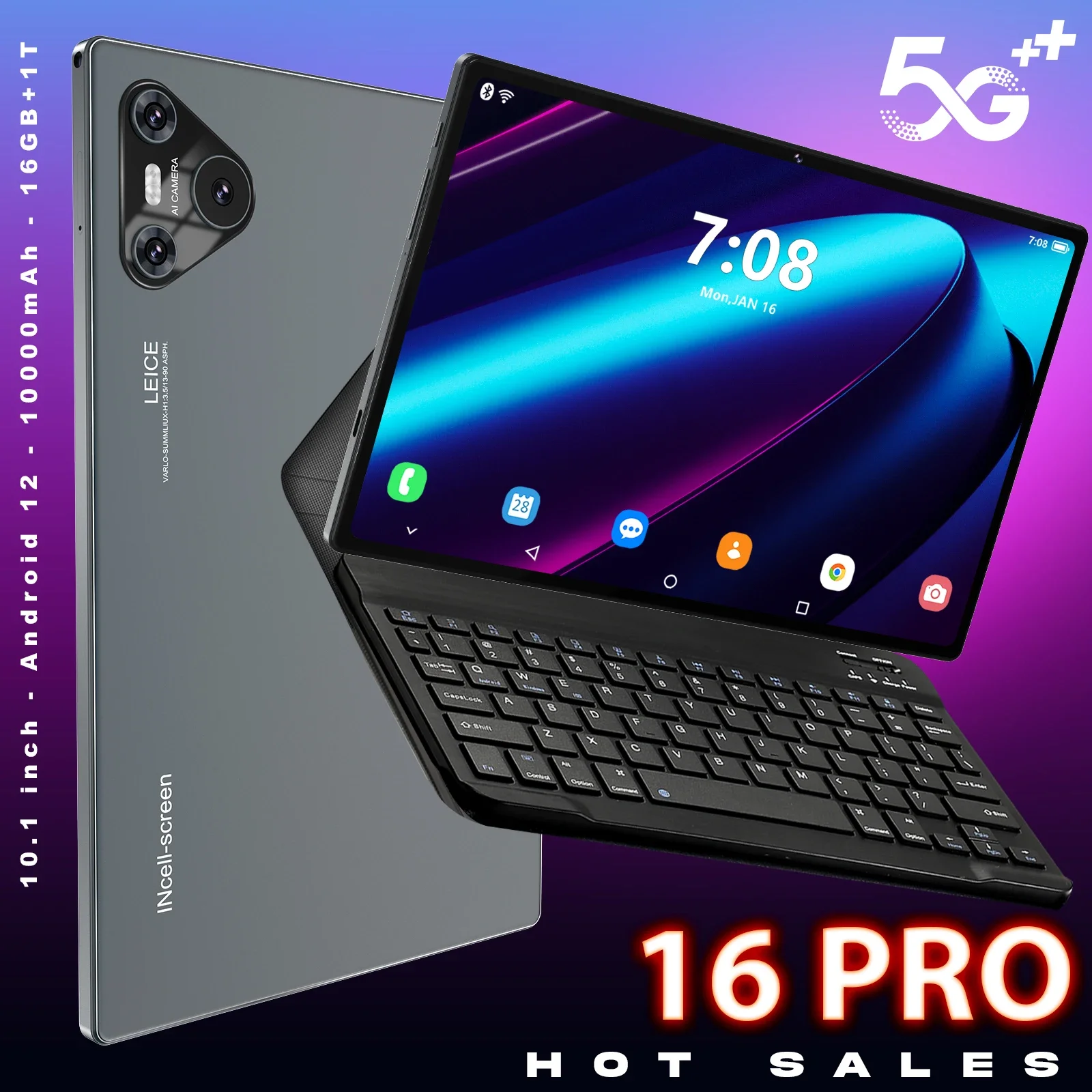 Globale Versione Pad 16 Pro Tablet Qualcomm Snapdragon 870 Android 13.0 10000mAh 16GB + 1TB 10.1 Inch Tablet Android
Globale Versione Pad 16 Pro Tablet Qualcomm Snapdragon 870 Android 13.0 10000mAh 16GB + 1TB 10.1 Inch Tablet Android