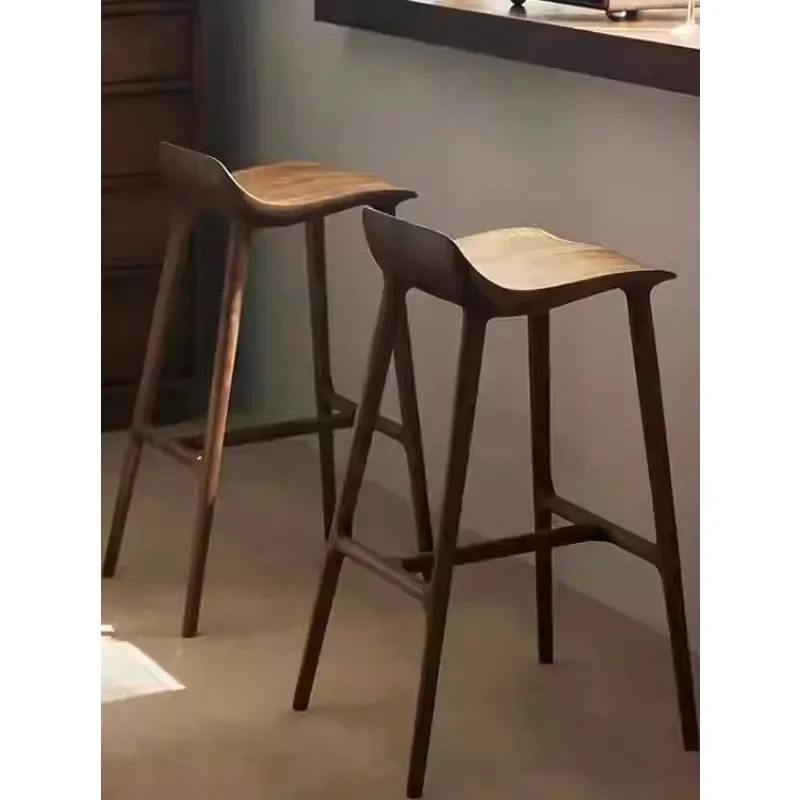 North American Black Walnut Bar Chair Island High Stool
North American Black Walnut Bar Chair Island High Stool