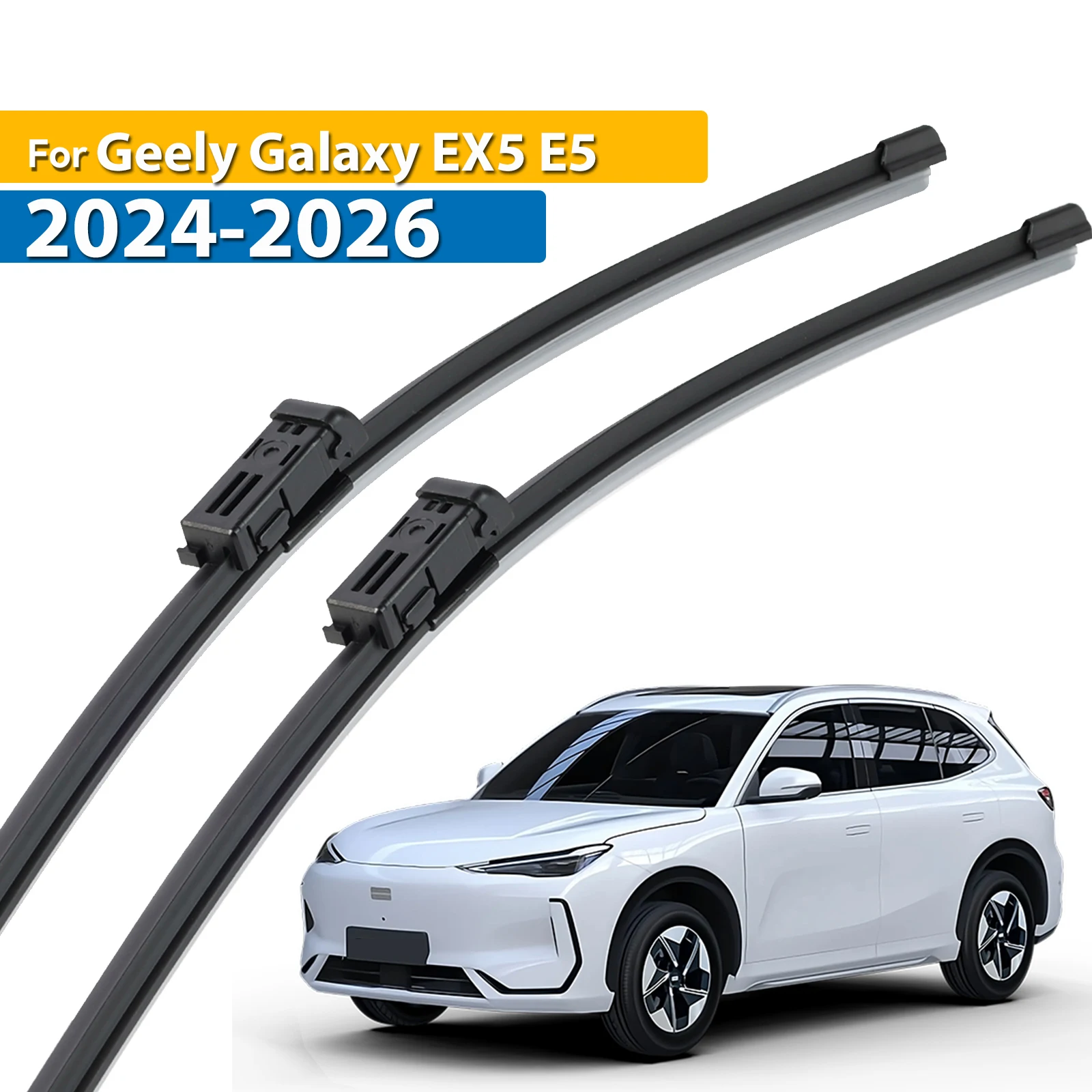 Erick's Wiper LHD Front Wiper Blades For Geely Galaxy EX5 E5 2024 - 2026 Windshield Windscreen Clean Window Brush 24''+17''
Erick's Wiper LHD Front Wiper Blades For Geely Galaxy EX5 E5 2024 - 2026 Windshield Windscreen Clean Window Brush 24''+17''