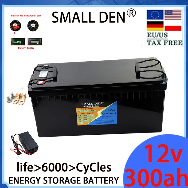 12V 300Ah lithium iron phosphate battery, motorboat, electric boat, RV, camper van, starting inverter, solar energy
12V 300Ah lithium iron phosphate battery, motorboat, electric boat, RV, camper van, starting inverter, solar energy