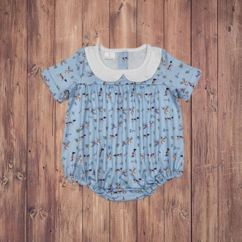 3.15 SR2275 Blue Short Sleeve Duck Deer Puppy Collar Onesie Baby Romper Suit - Soft Comfortable Clothing for Infants
3.15 SR2275 Blue Short Sleeve Duck Deer Puppy Collar Onesie Baby Romper Suit - Soft Comfortable Clothing for Infants
