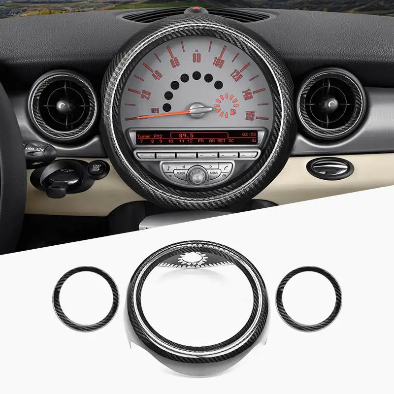 Dry Carbon Fiber Console Vent Speedometer Dashboard Cover Trim for Mini R55 R56 R57 R58 R59
Dry Carbon Fiber Console Vent Speedometer Dashboard Cover Trim for Mini R55 R56 R57 R58 R59