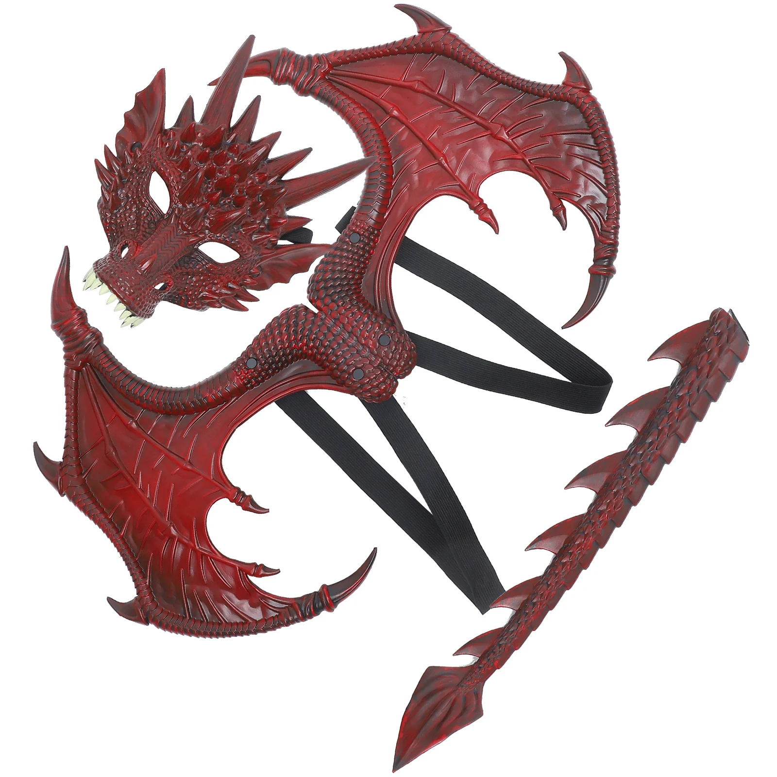 Dragon Mask Wings Cosplay Costume Accessory Carnival Party Fancy Dress for Kids Outfits Tails Clothing Halloween
Dragon Mask Wings Cosplay Costume Accessory Carnival Party Fancy Dress for Kids Outfits Tails Clothing Halloween