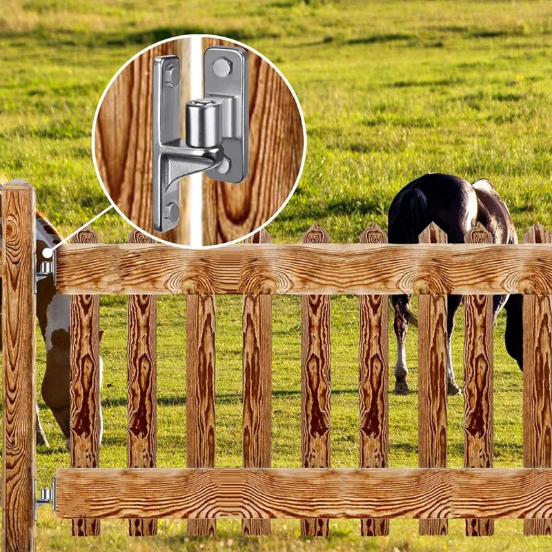 Wall Mount Gate Hinges For Farm Gates, Outdoor One-Piece No-Weld Chain Link Fence Parts With 5/8 Hinge Pin
Wall Mount Gate Hinges For Farm Gates, Outdoor One-Piece No-Weld Chain Link Fence Parts With 5/8 Hinge Pin