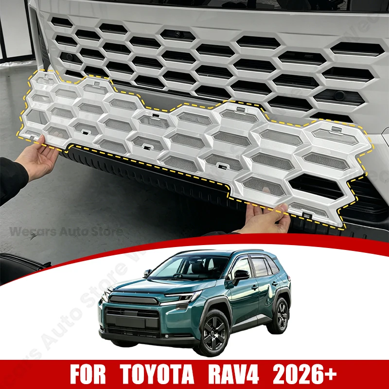For Toyota NEW RAV4 2026+ Front Grille Insect Screen Protector ABS Integrated Welded Insect Net Exterior Upgrade Car Accessories
For Toyota NEW RAV4 2026+ Front Grille Insect Screen Protector ABS Integrated Welded Insect Net Exterior Upgrade Car Accessories