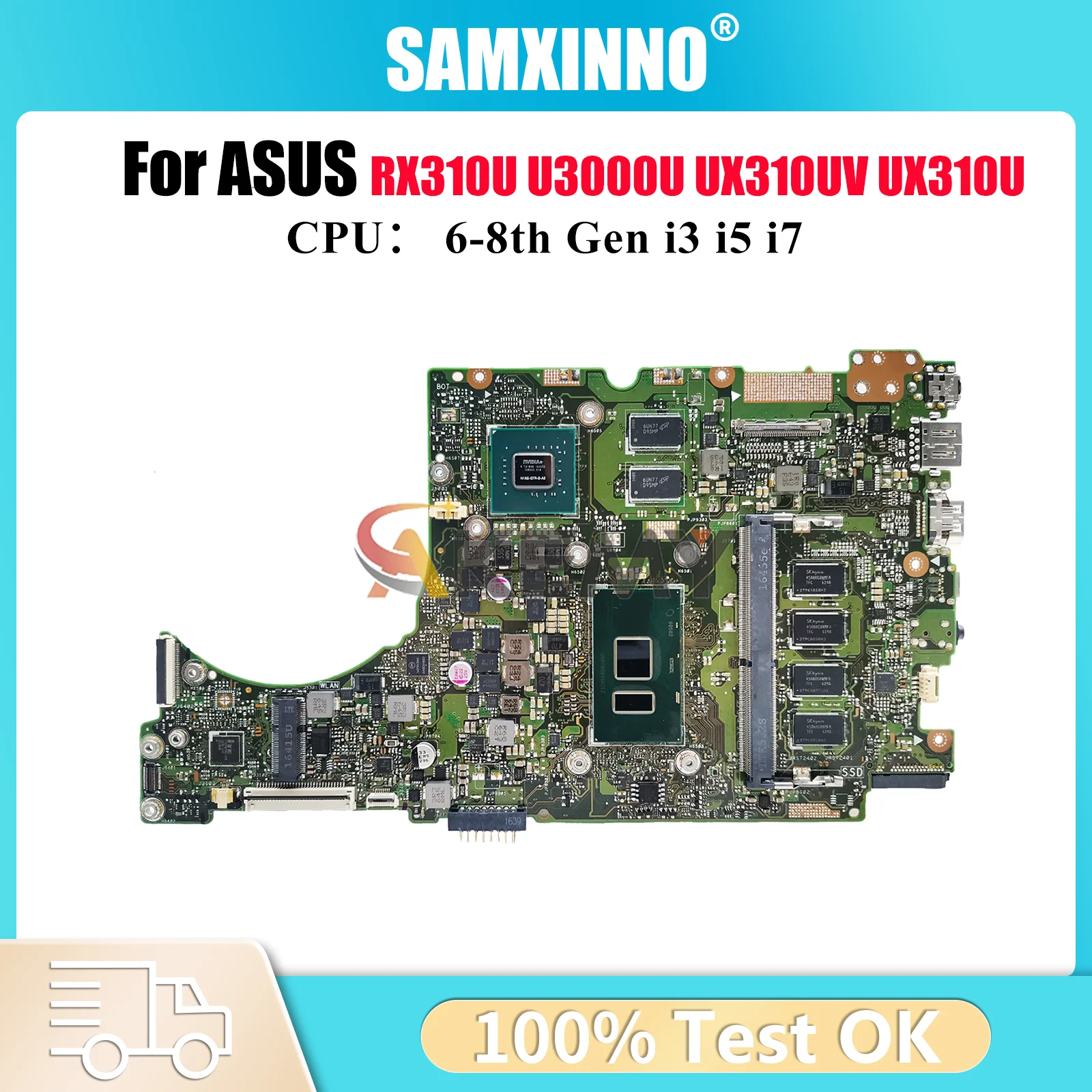 UX310UV Laptop Motherboard For ASUS UX310UFR UX310U UX310UQR UX310UQ RX310U UX310UV UX310UQK U3000U Mainboard With i3 i5 i7 CPU
UX310UV Laptop Motherboard For ASUS UX310UFR UX310U UX310UQR UX310UQ RX310U UX310UV UX310UQK U3000U Mainboard With i3 i5 i7 CPU