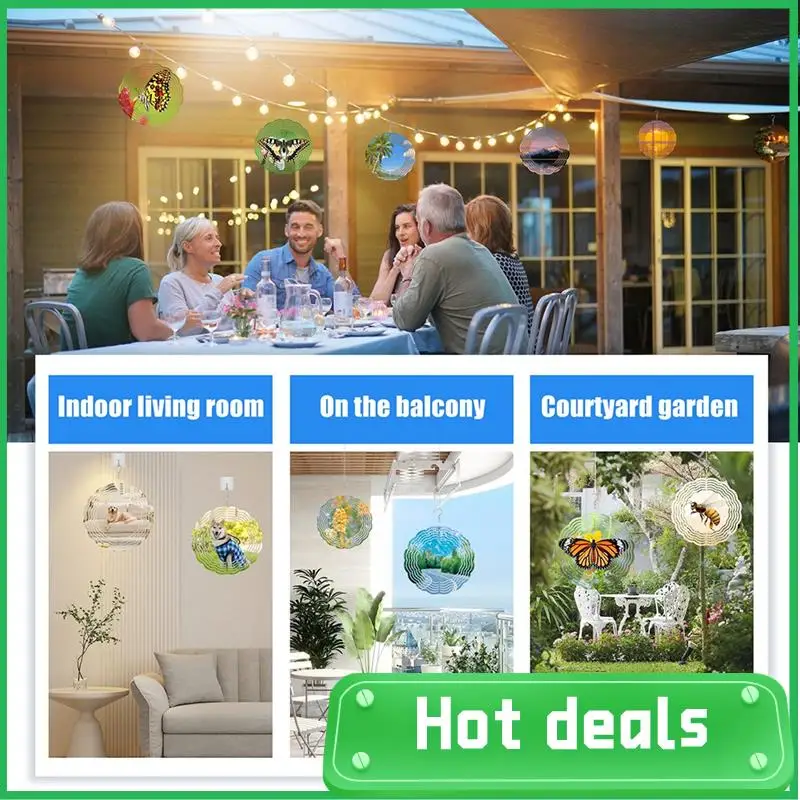 AC62-12 Piece 8 /3Inch Sublimation Wind Spinner Hanging Wind Spinners For Indoor Outdoor Garden Decoration
AC62-12 Piece 8 /3Inch Sublimation Wind Spinner Hanging Wind Spinners For Indoor Outdoor Garden Decoration