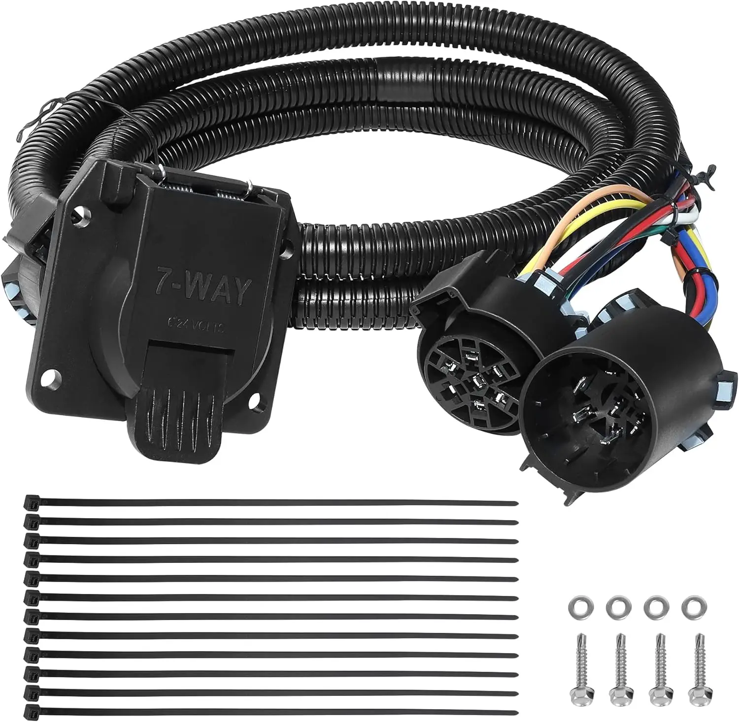 7-контактный удлинитель проводки прицепа грузовика 7,5 футов, совместимый с Chevy, Ford, Dodge, GMC, Nissan, Toyota, Ram — универсальный для 5-го курса
7-контактный удлинитель проводки прицепа грузовика 7,5 футов, совместимый с Chevy, Ford, Dodge, GMC, Nissan, Toyota, Ram — универсальный для 5-го курса