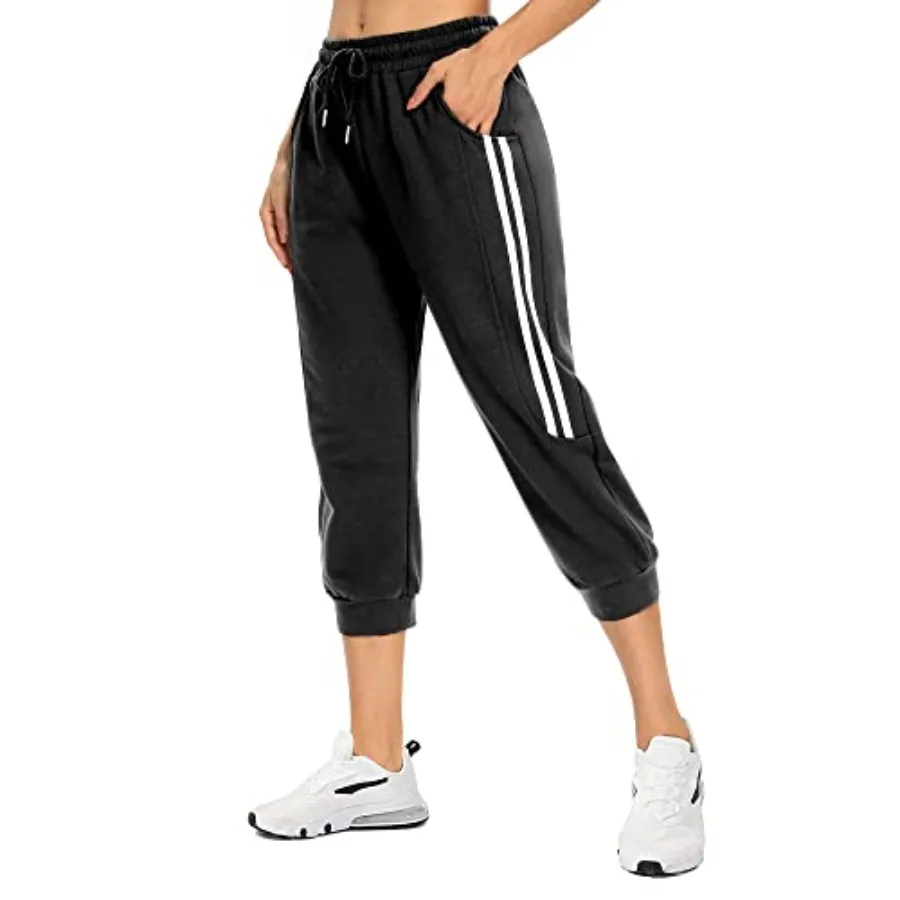 KaiDi Women's Capri Sweatpants - Casual Capri Pants with Pockets, Drawstring Workout Sweatpants for Yoga
KaiDi Women's Capri Sweatpants - Casual Capri Pants with Pockets, Drawstring Workout Sweatpants for Yoga