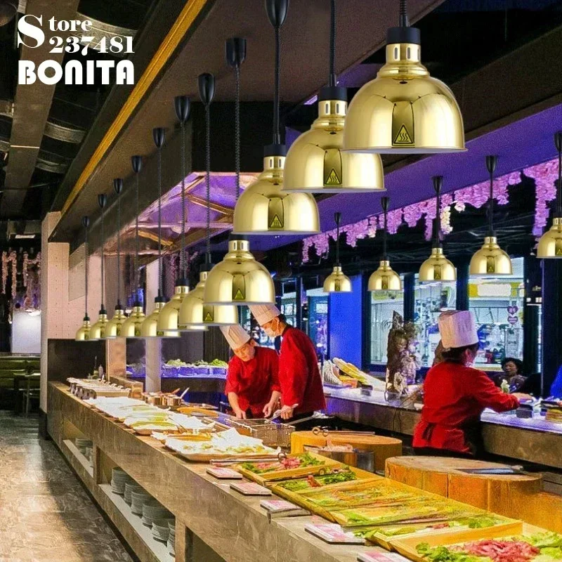Retro Food Warming Lamp with Heating Led Bulb Supermarket Buffet Resaurant Food Heating Lighting Fixture Home Pendant Lamp
Retro Food Warming Lamp with Heating Led Bulb Supermarket Buffet Resaurant Food Heating Lighting Fixture Home Pendant Lamp