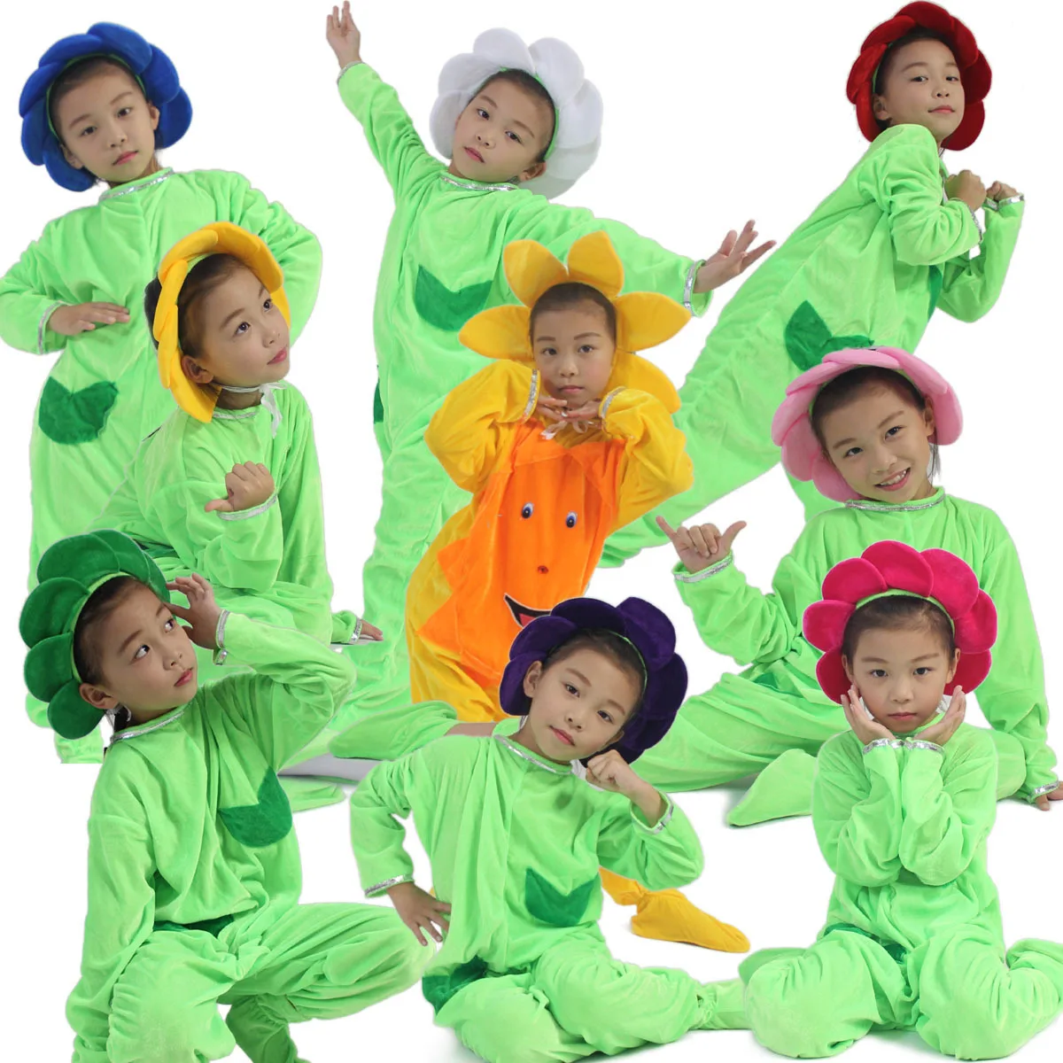 Children's Game Stage Performance Costumes Plant Shaped Dance Flower Grass Performance Costumes Children's Halloween Cosplay
Children's Game Stage Performance Costumes Plant Shaped Dance Flower Grass Performance Costumes Children's Halloween Cosplay