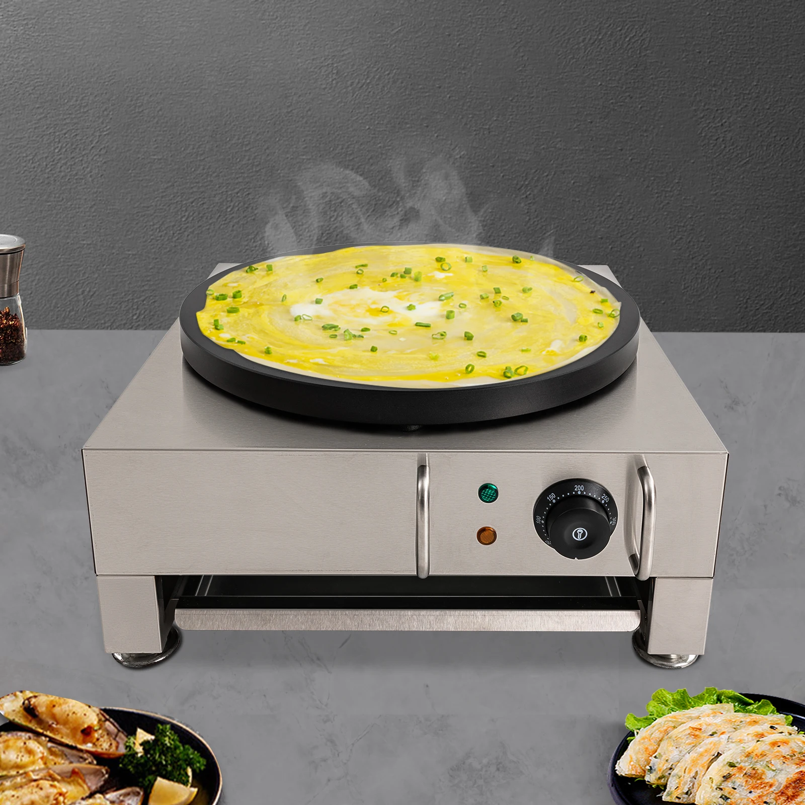 2200W Commercial Electric Single Crepe Maker/Kitchen Pancake Machine Nonstick
2200W Commercial Electric Single Crepe Maker/Kitchen Pancake Machine Nonstick