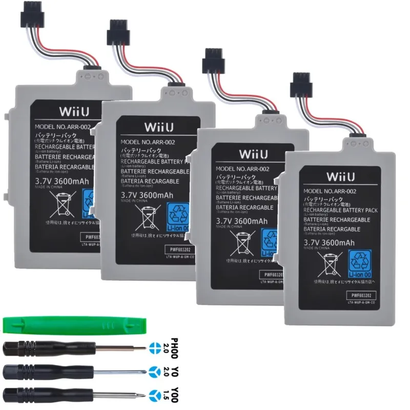 Подходит для Nintendo Wii U Gamepad WUP-010 WUP-012 ARR-002, аккумулятор 3600 мАч, перезаряжаемая батарея для игровой консоли
Подходит для Nintendo Wii U Gamepad WUP-010 WUP-012 ARR-002, аккумулятор 3600 мАч, перезаряжаемая батарея для игровой консоли