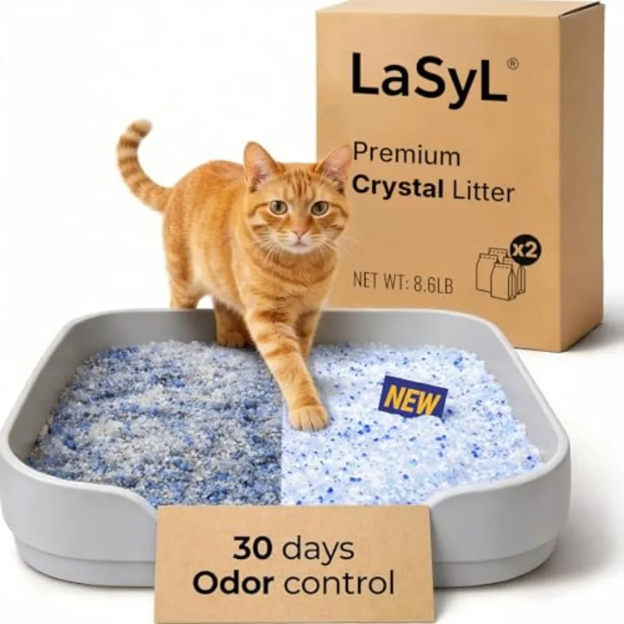 Crystal Cat Litter for Multi-Cat Households - 8.6 lb Silica Gel, 30-Day Odor Control, 99.9% Dust-Free Non-Clumping Low Tracking
Crystal Cat Litter for Multi-Cat Households - 8.6 lb Silica Gel, 30-Day Odor Control, 99.9% Dust-Free Non-Clumping Low Tracking