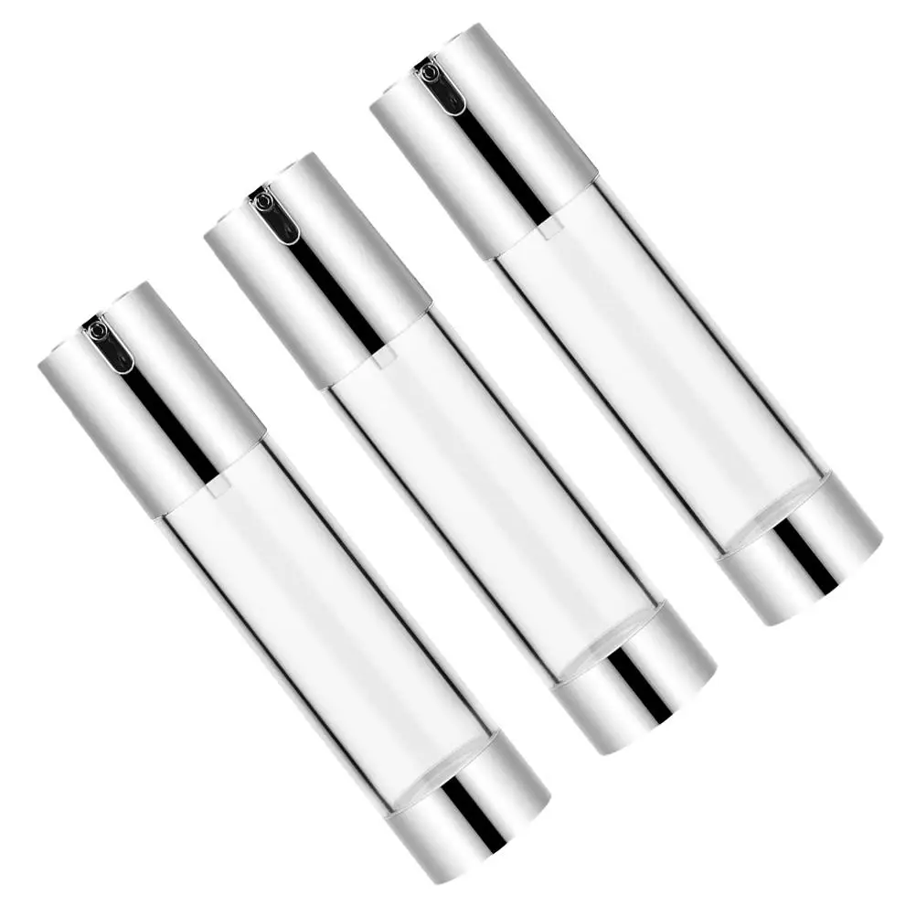 3 Pcs Airless U-shaped Vacuum Bottle Bright Silver 3pcs (bright Silver) 30ml Travel Shampoo Dispenser Pp Pump Bottles
3 Pcs Airless U-shaped Vacuum Bottle Bright Silver 3pcs (bright Silver) 30ml Travel Shampoo Dispenser Pp Pump Bottles