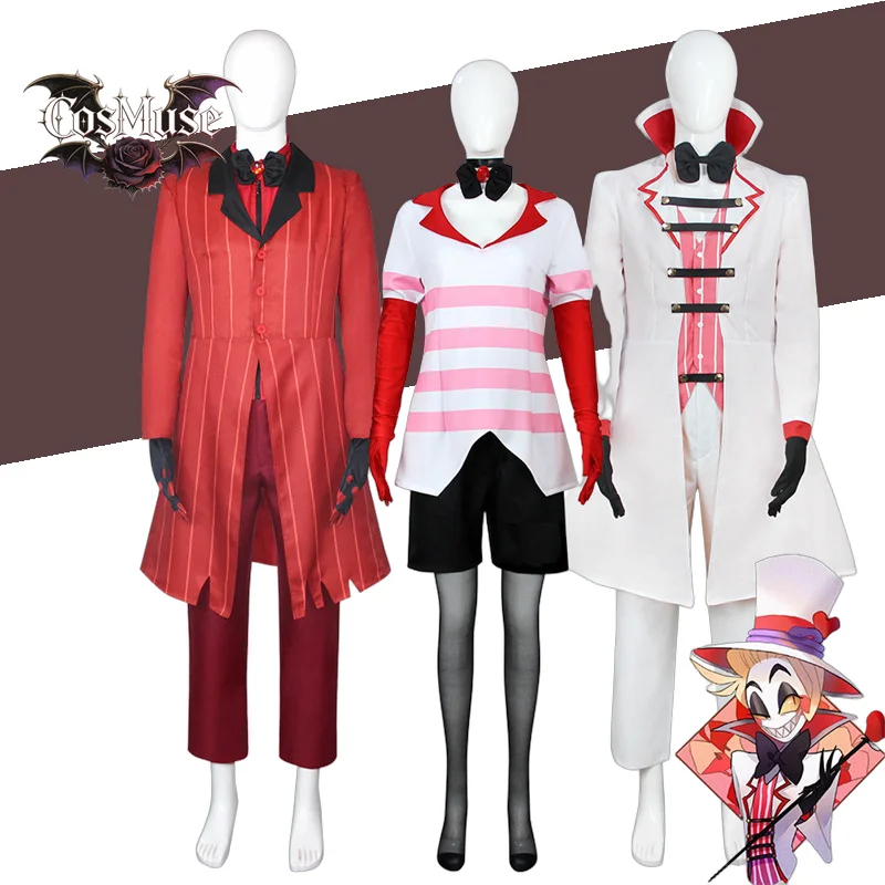 Alastor Hazbin Cosplay Costume Hotel Radio Demon Cosplay Red Jacket Shirt Pants Gloves Tie Uniform Halloween Full
Alastor Hazbin Cosplay Costume Hotel Radio Demon Cosplay Red Jacket Shirt Pants Gloves Tie Uniform Halloween Full