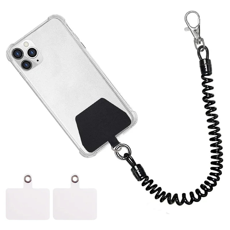 Universal Telescopic Spring Anti-theft Gasket Phone Lanyard Mobile Phone Charm Bracelet Straps Hanging Rope with Patch Pad
Universal Telescopic Spring Anti-theft Gasket Phone Lanyard Mobile Phone Charm Bracelet Straps Hanging Rope with Patch Pad