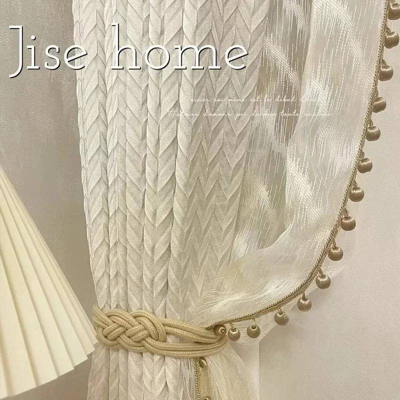 French cream chenille curtains finished high precision villa living room high blackout herringbone pattern curtain fabric
French cream chenille curtains finished high precision villa living room high blackout herringbone pattern curtain fabric