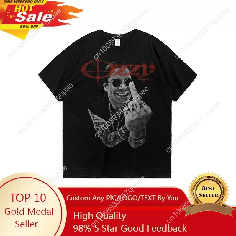 2025 Men Women Short Sleeve Rock Heavy Metal Music Ozzy Osbourne Printed Short Sleeve T-shirt Crewneck Fashion Trend
2025 Men Women Short Sleeve Rock Heavy Metal Music Ozzy Osbourne Printed Short Sleeve T-shirt Crewneck Fashion Trend
