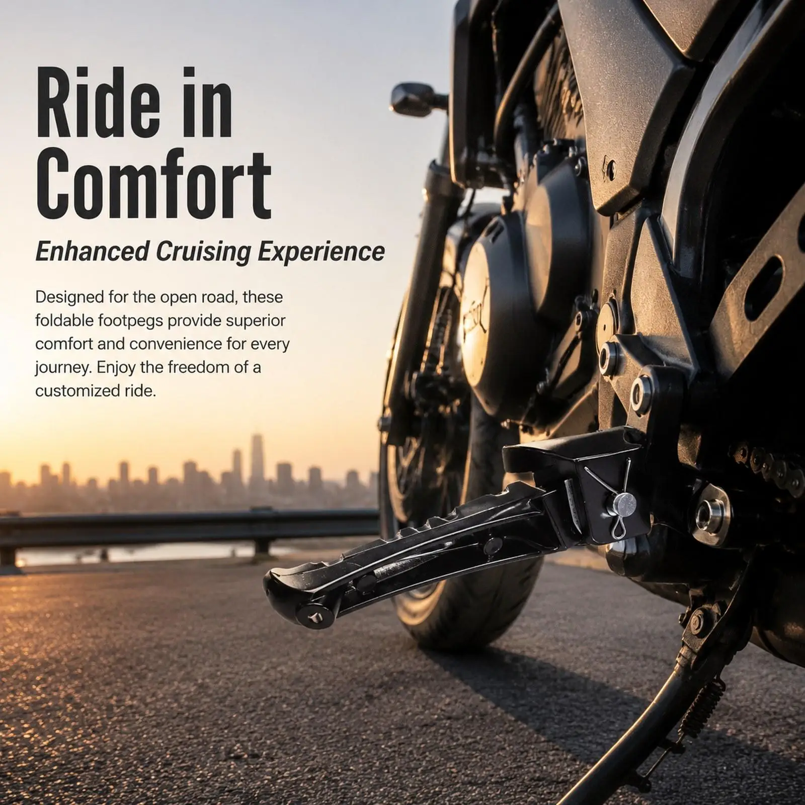 Universal Footpegs for Motorcycles Folding Aluminum Alloy Passenger Pedals Modification Footrests for Scooter Electric Bike
Universal Footpegs for Motorcycles Folding Aluminum Alloy Passenger Pedals Modification Footrests for Scooter Electric Bike