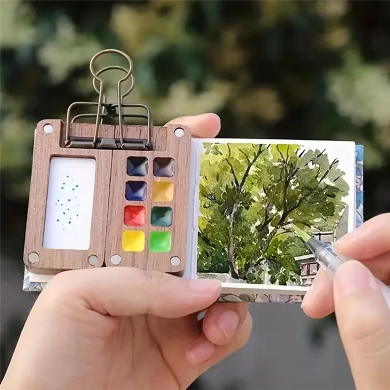 M15kportable Mini Travel акварельная палитра - пустая деревянная коробка для акриловых красок с квадратным подносом для художественной живописи, художественных принадлежностей
M15kportable Mini Travel акварельная палитра - пустая деревянная коробка для акриловых красок с квадратным подносом для художественной живописи, художественных принадлежностей